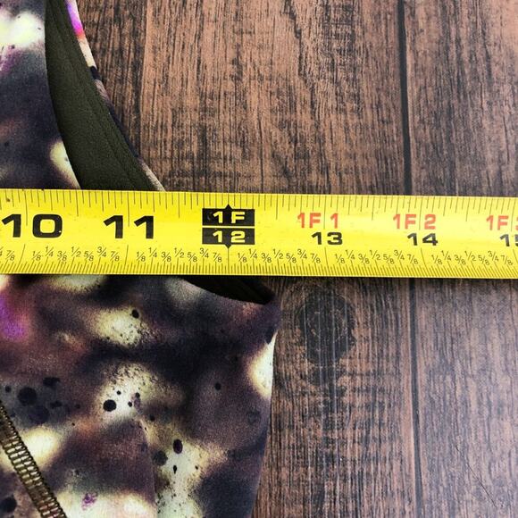 Lululemon Align High Neck Tank Top Sports Bra Longline W1DN1S Size 2 Green Multi - Picture 11 of 16